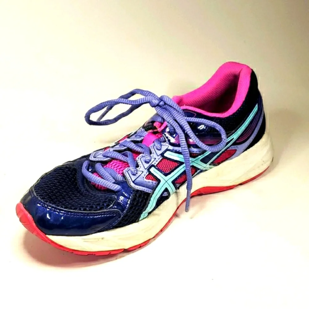 ASICS T5F9N Pink Blue Gel Contend 3 Sneakers EUC - Picture 3 of 13